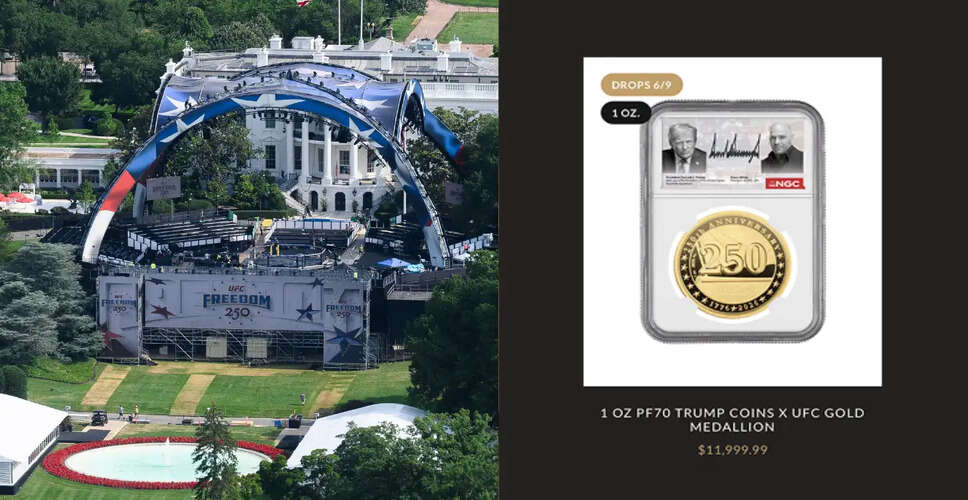 Trump-Linked Company Unveils Commemorative Coins Ahead of UFC Event