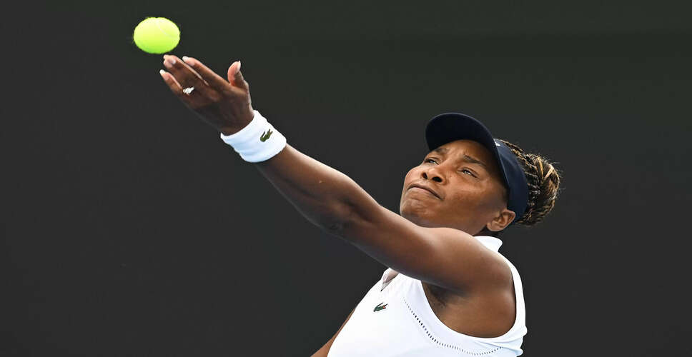 Venus Williams Faces Early Exit at Hobart International Ahead of Australian Open