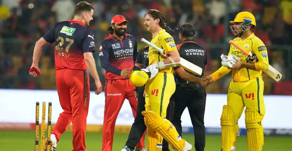 Chennai Super Kings Face Another Defeat in IPL 2026 Against RCB