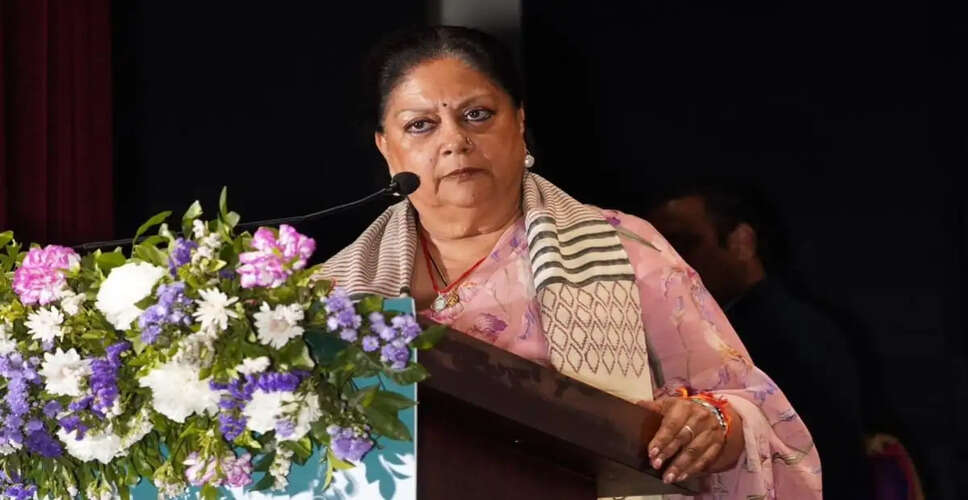 Political Turmoil in Rajasthan Following Vasundhara Raje's Controversial Remarks