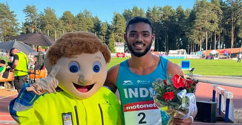 Tejas Shirse Sets New National Record in 110m Hurdles at Indian Athletics Series 9