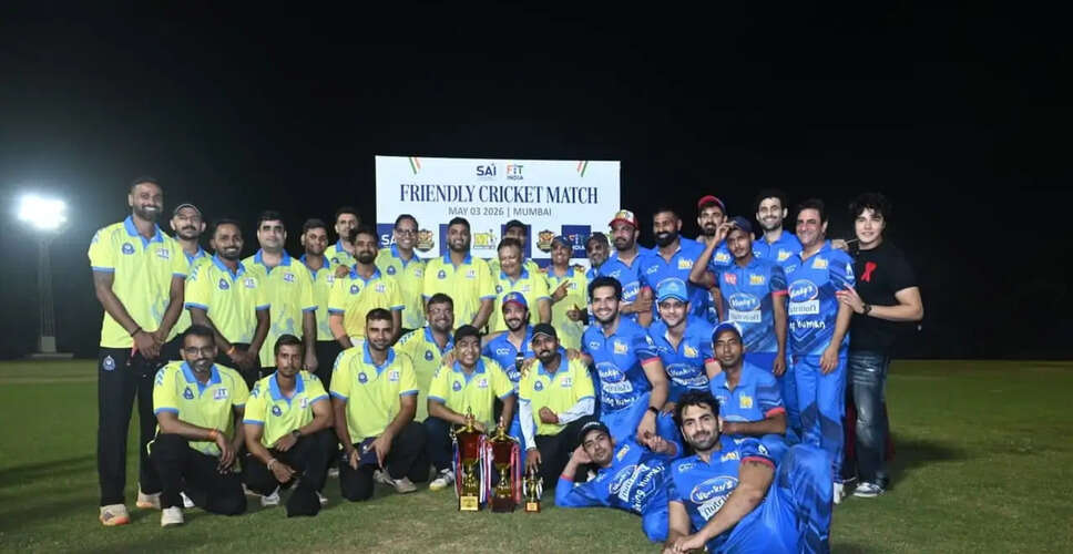 Fit India Movement Hosts Friendly Cricket Match to Promote Fitness