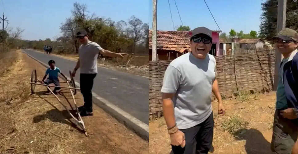 Sachin Tendulkar Celebrates Creativity of Village Kids with Handmade Cart
