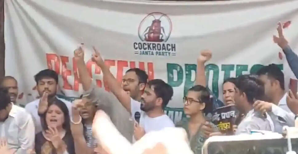 Protests Erupt in Delhi Led by Cockroach Janta Party Founder Abhijit Dipke