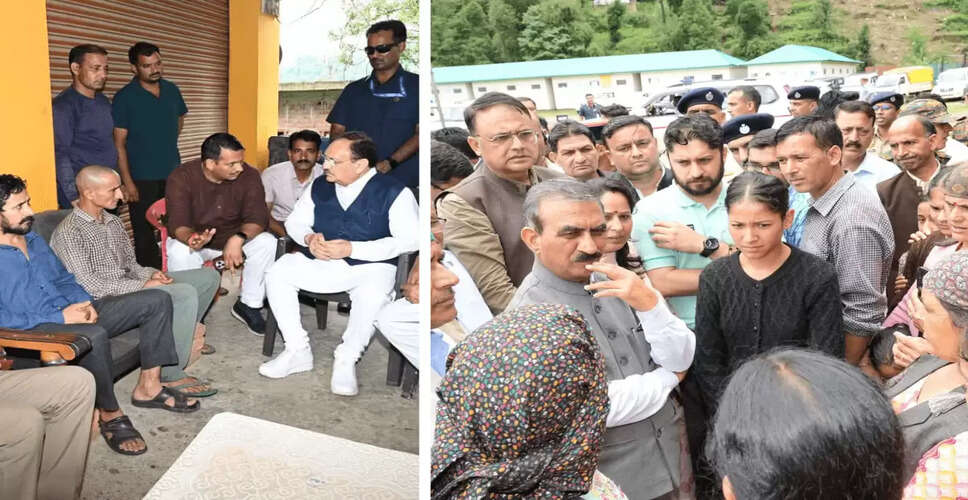 Political Leaders Visit Mandi After Cloudburst Disaster, Face Criticism