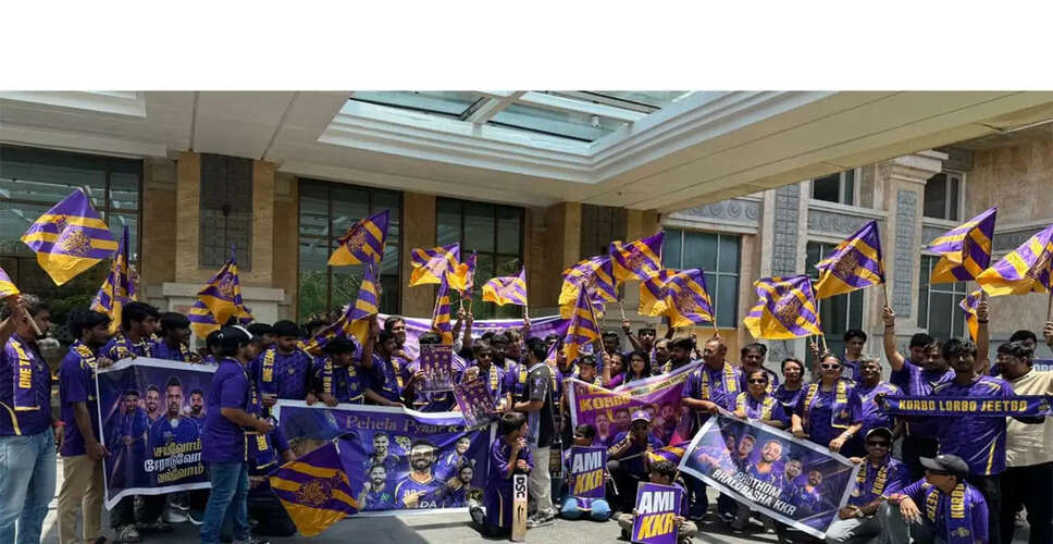 KKR Fans Unite at Chennai Meet-Up Ahead of IPL 2026 Clash