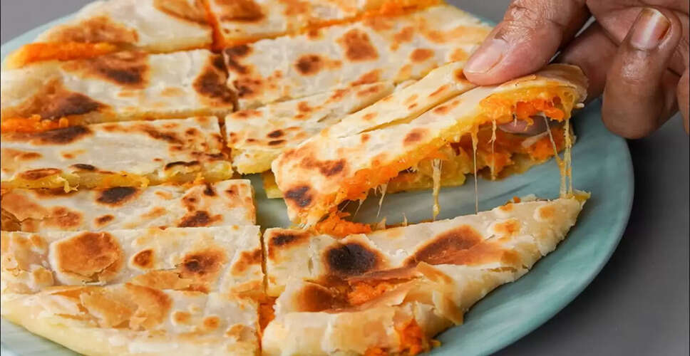 Quick and Delicious Carrot Cheese Paratha Recipe