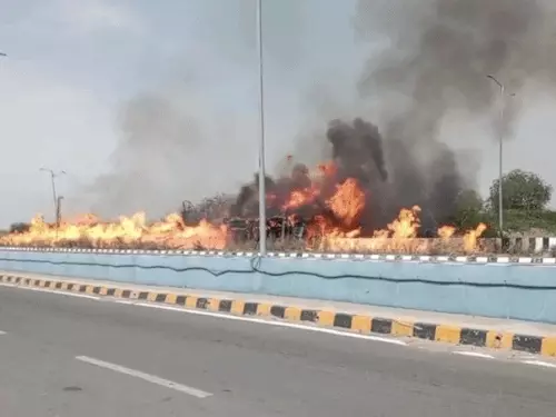 Tragic Road Accident in Rajasthan Involves Ethanol Tanker Fire