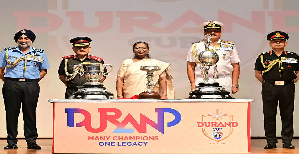 Droupadi Murmu Launches Durand Cup 2025 Trophies at Rashtrapati Bhavan