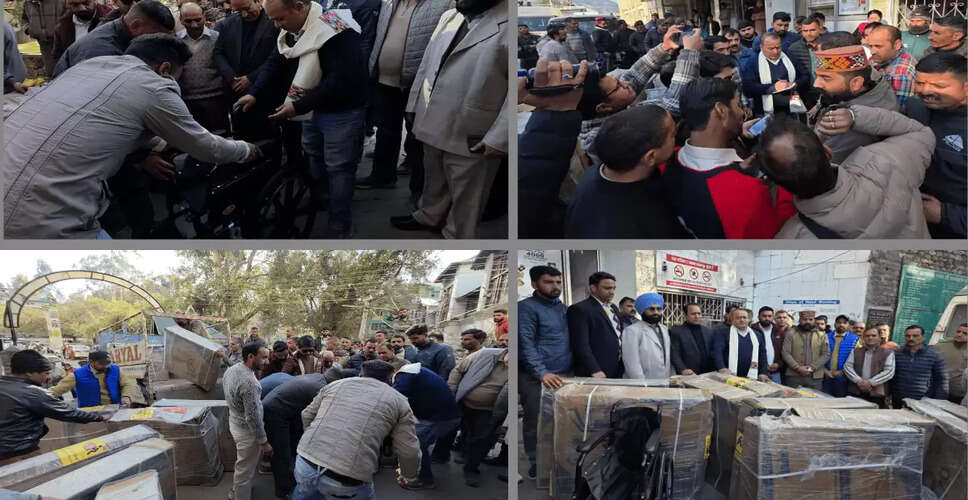 MLA Dr. Janak Raj Contributes 15 Wheelchairs to Chamba Medical College