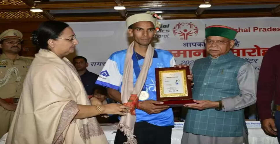 Himachal Pradesh Governor Honors Special Olympics Athletes for Global Achievements