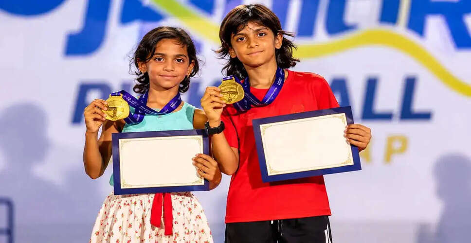 Aarin Ballani and Vidisha Shinde Triumph in U12 Mixed Doubles at Junior Championship