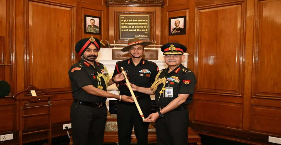 General Upendra Dwivedi Takes Honorary Colonel Role in Jammu and Kashmir Rifles
