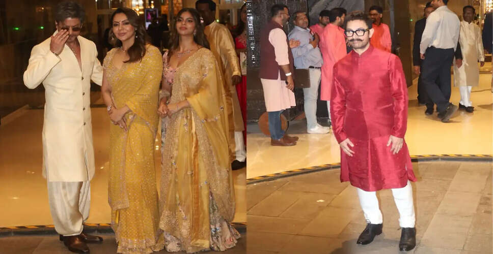 Shah Rukh Khan and Aamir Khan Grace Arjun Tendulkar's Wedding