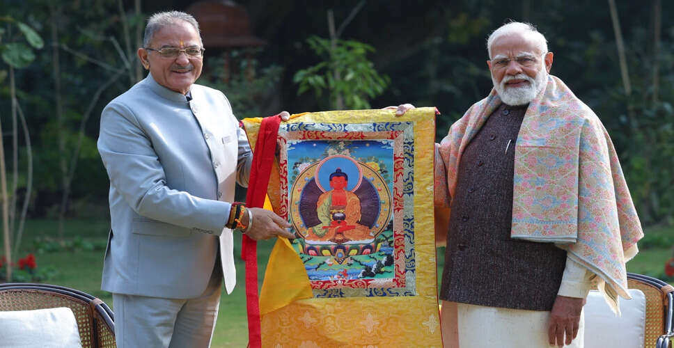 Ladakh's Lieutenant Governor Discusses Development with PM Modi