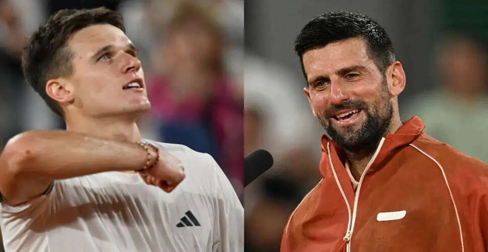 Jakub Mensik Receives Support from Novak Djokovic Ahead of Roland Garros Clash