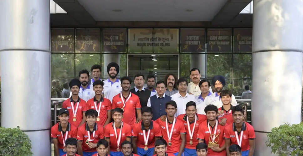 Indian U-18 Hockey Teams Honored for Asia Cup Achievements