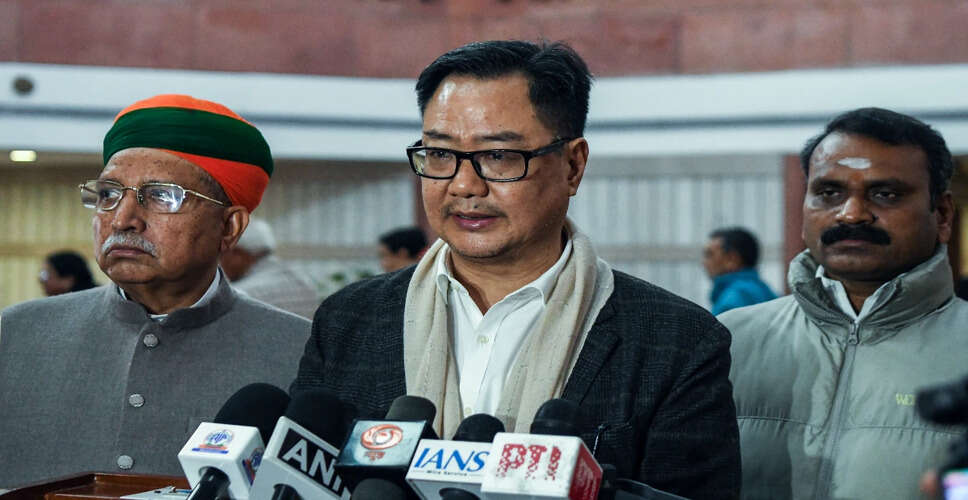Kiren Rijiju Urges Rahul Gandhi to Adhere to Parliamentary Rules
