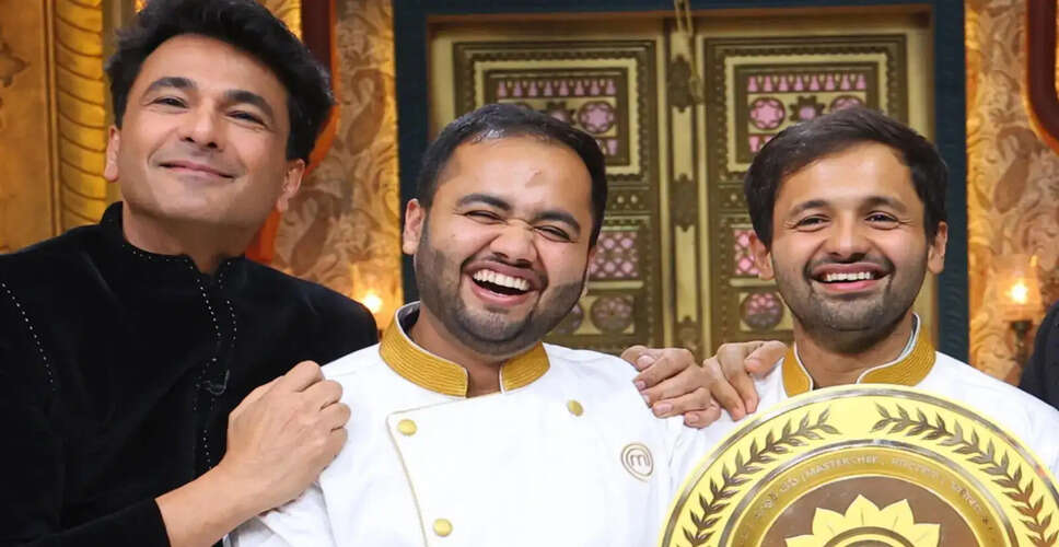 Vikram and Ajinkya Gandhe Crowned Champions of MasterChef India Season 9