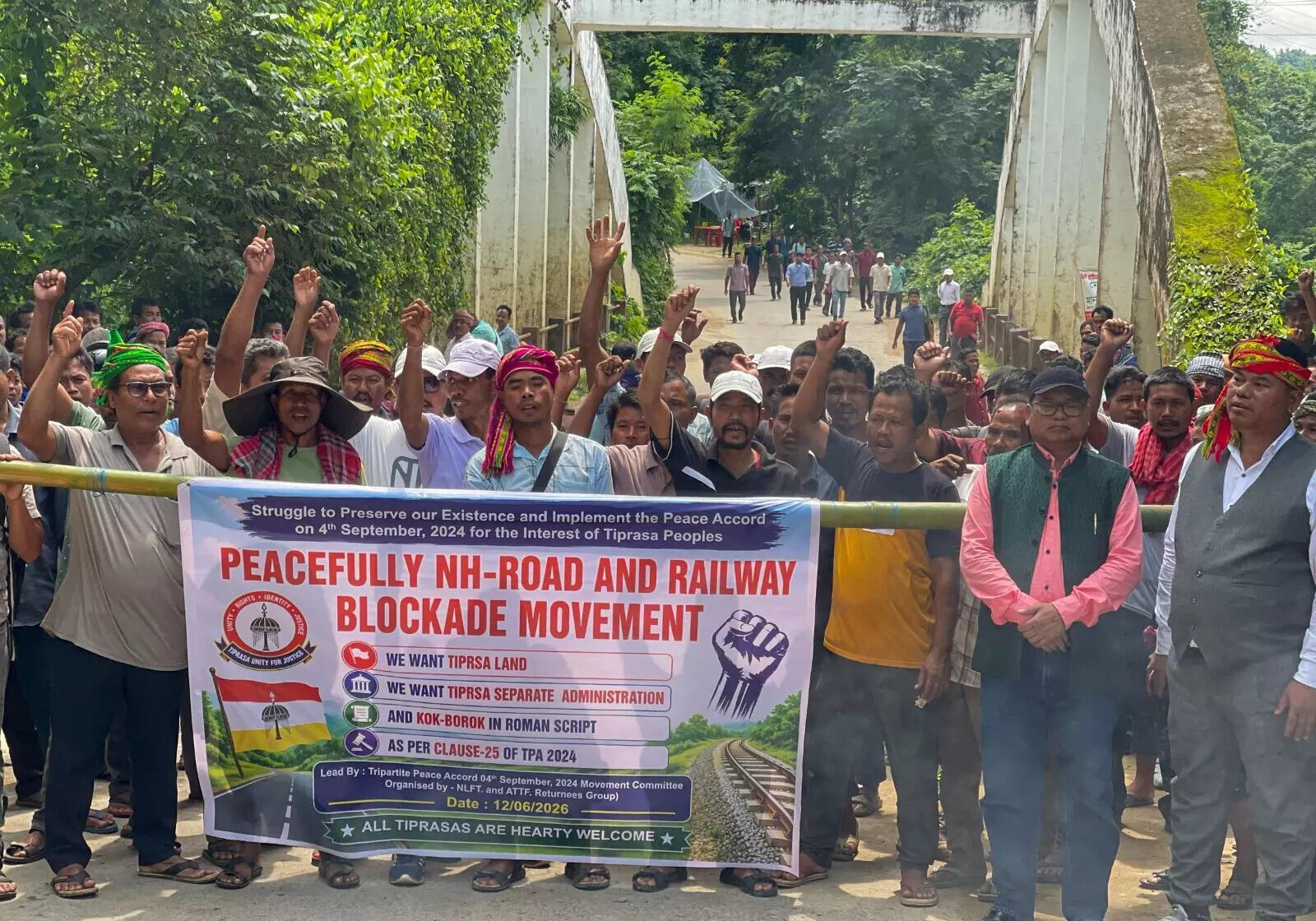 Former Insurgent Groups in Tripura Initiate 72-Hour Blockade Over Rehabilitation Package
