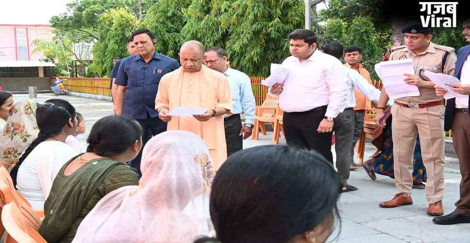 CM Yogi Adityanath Addresses Public Concerns in Gorakhpur