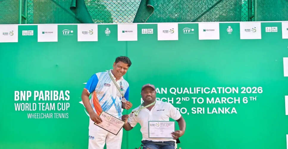Indian Men's Wheelchair Tennis Team Secures Bronze at Asia Qualification Event