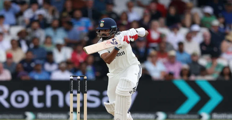 KL Rahul's Stunning Cover Drive Stuns Fans in India vs England Test