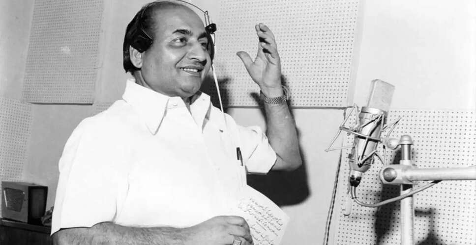 Celebrating the Legacy of Mohammed Rafi: A Musical Icon