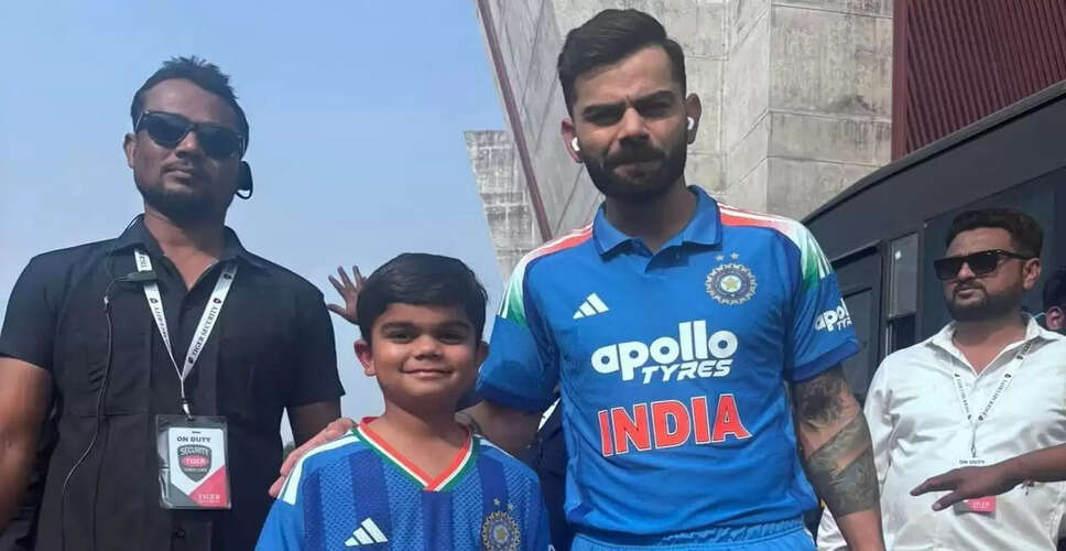 Virat Kohli Meets Young Fan Who Looks Just Like Him Ahead of ODI Series