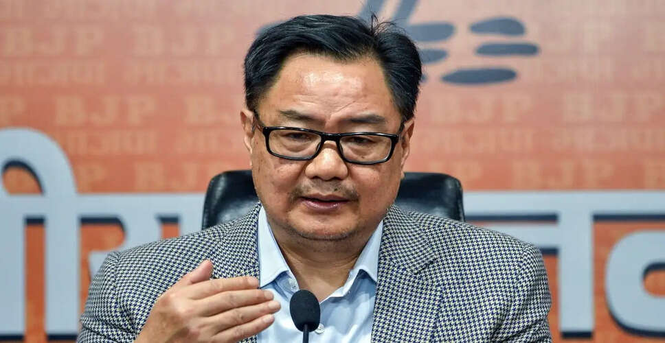 Kiren Rijiju Criticizes Supporters of Anti-National Elements