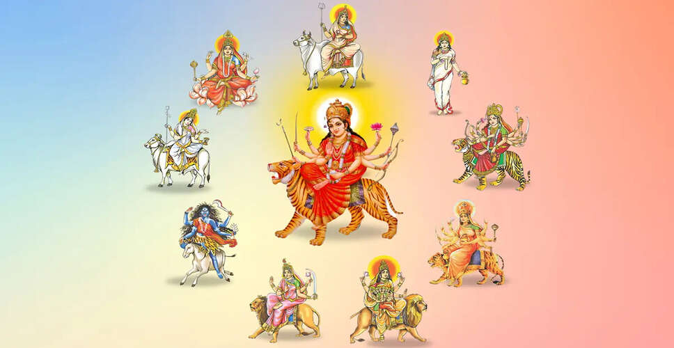 Exploring the Nine Divine Forms of Goddess Durga During Navratri