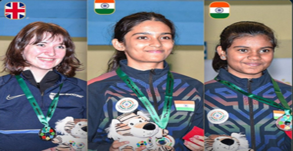 Shooting: India finishes 1-2 in Junior Air Rifle Mixed Team at the Granada 10m World Cup