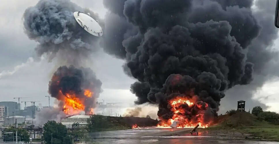 Mysterious Object Over Moscow Refinery: Not a UFO, But an Oil Tank Lid