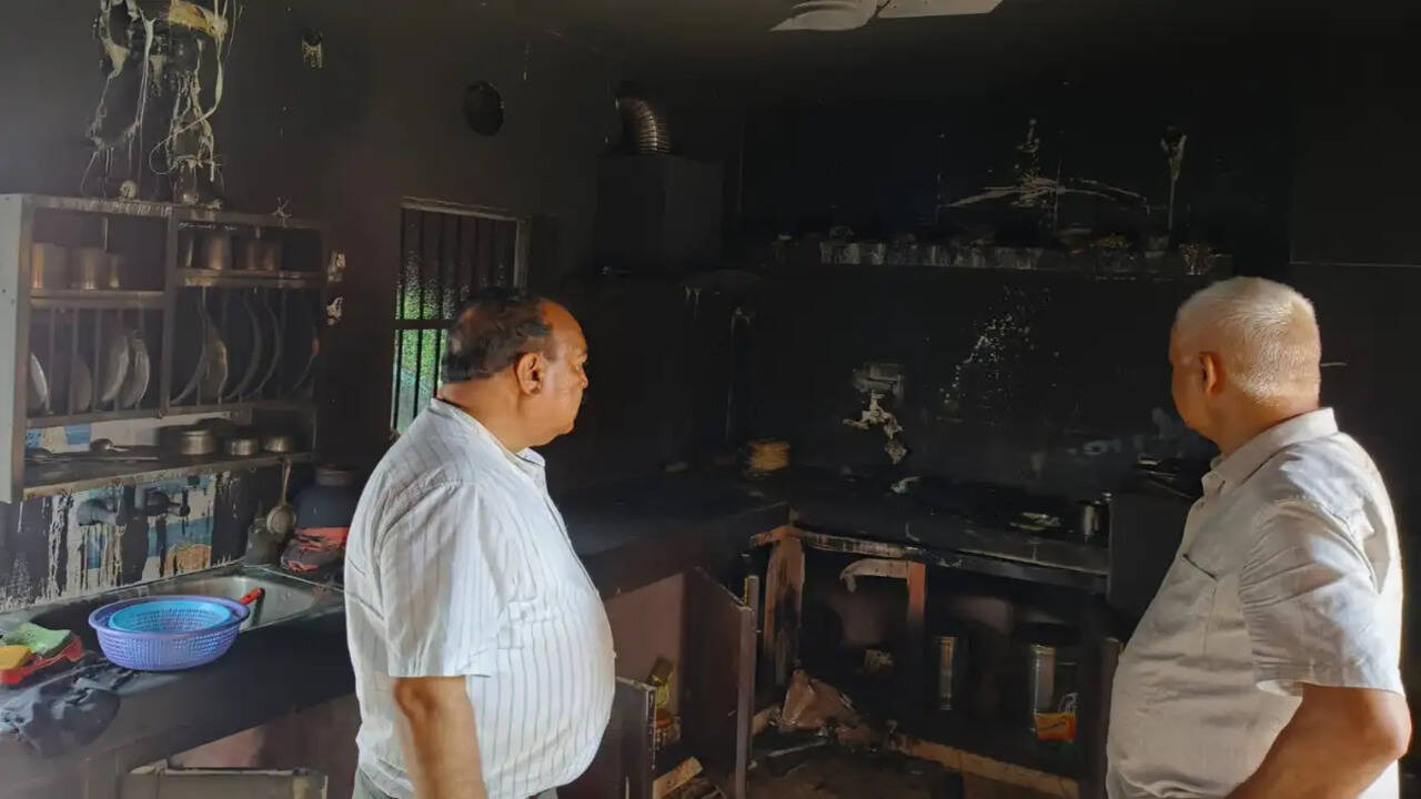 Fire Incident in Kangra Village: Quick Response Saves Family