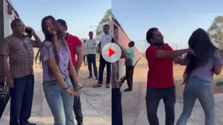 Viral Video: Uncle Teaches Girl a Lesson Over Railway Station Reels