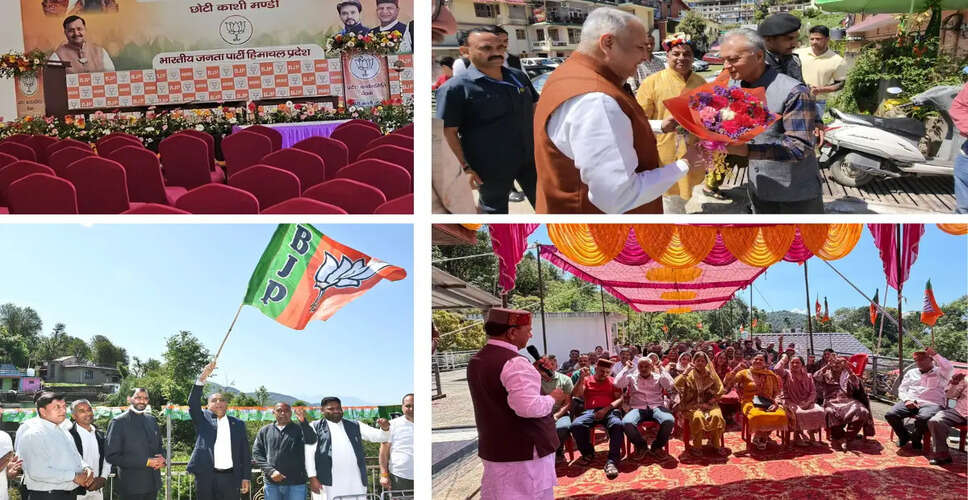 BJP Strengthens Grassroots Presence in Mandi During Foundation Day Meetings