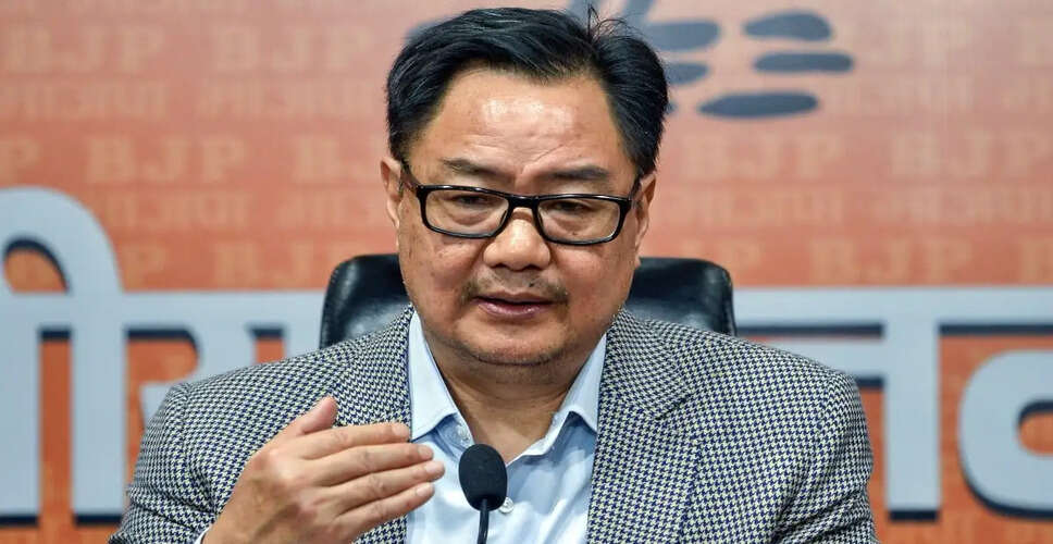 Kiren Rijiju Critiques Arvind Kejriwal, Claims His Political Chapter is Over