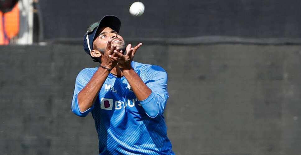 Washington Sundar Excluded from T20 Series Against New Zealand Due to Injury