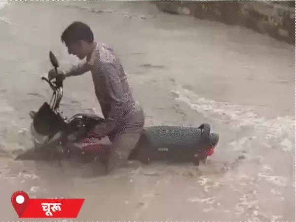 Severe Weather Disrupts Life in Rajasthan with Heavy Rain and Hail
