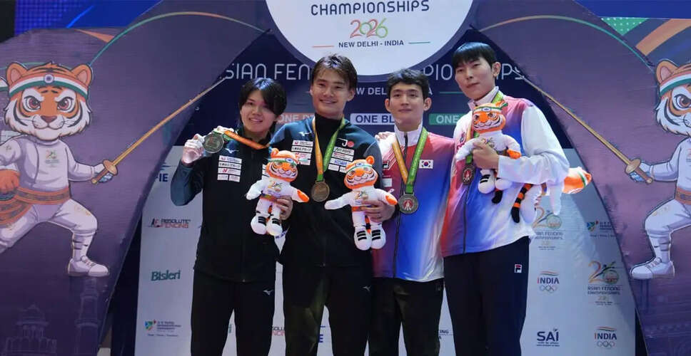 Intense Showdowns Mark Day Three of Asian Senior Fencing Championships in New Delhi
