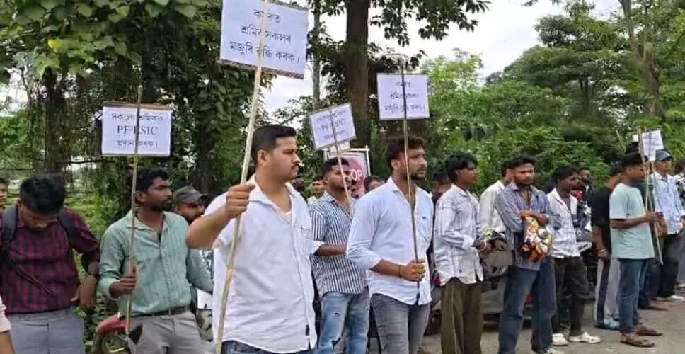 Chabua Air Force Station Workers Protest for Rights and Wages