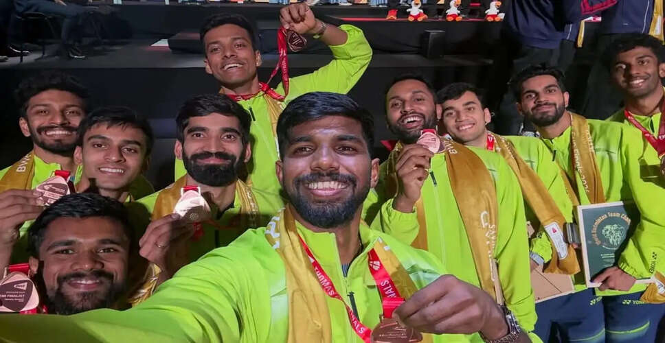 Disappointment for Indian Badminton Stars After Thomas Cup Bronze