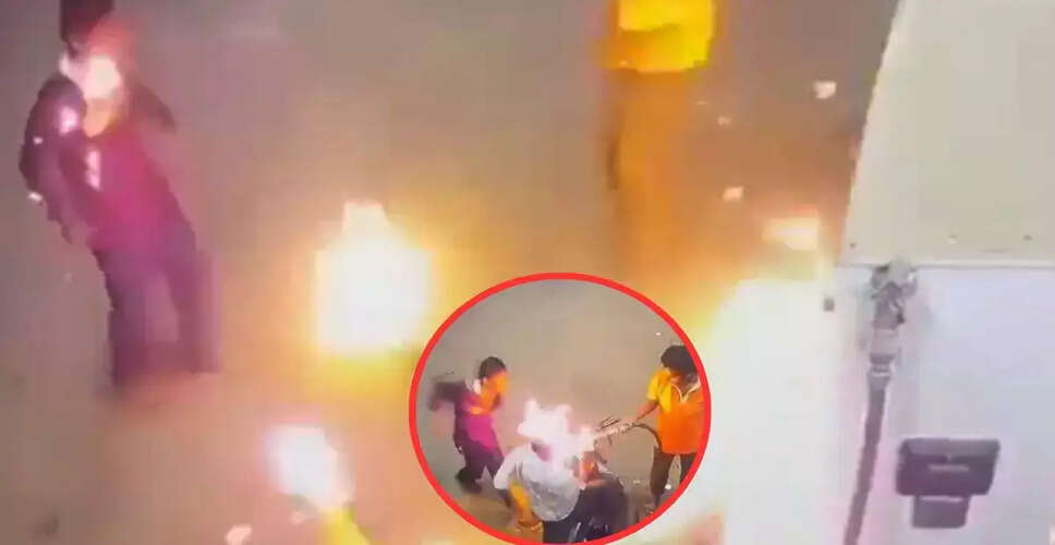 Shocking Incident at Raipur Petrol Pump: Fire Erupts Over Cigarette Dispute