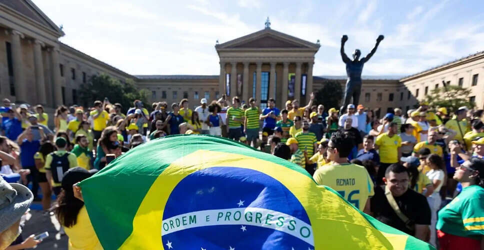 Brazil Fans Rally at Rocky Steps Ahead of World Cup Match Against Haiti