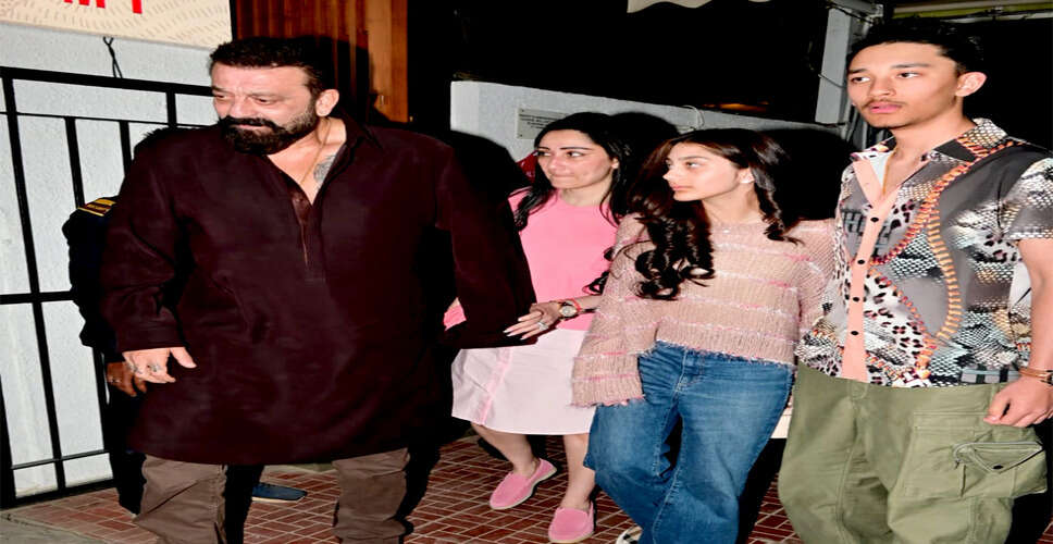 Sanjay Dutt Showcases Family Bonding at Public Event
