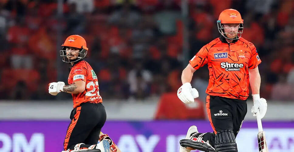 Sunrisers Hyderabad Sets IPL Record with 235 Runs Against Punjab Kings