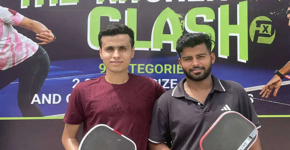 Rishi Soni and Yuvraj Singh Triumph in Intermediate Men's Doubles at The Kitchen Clash