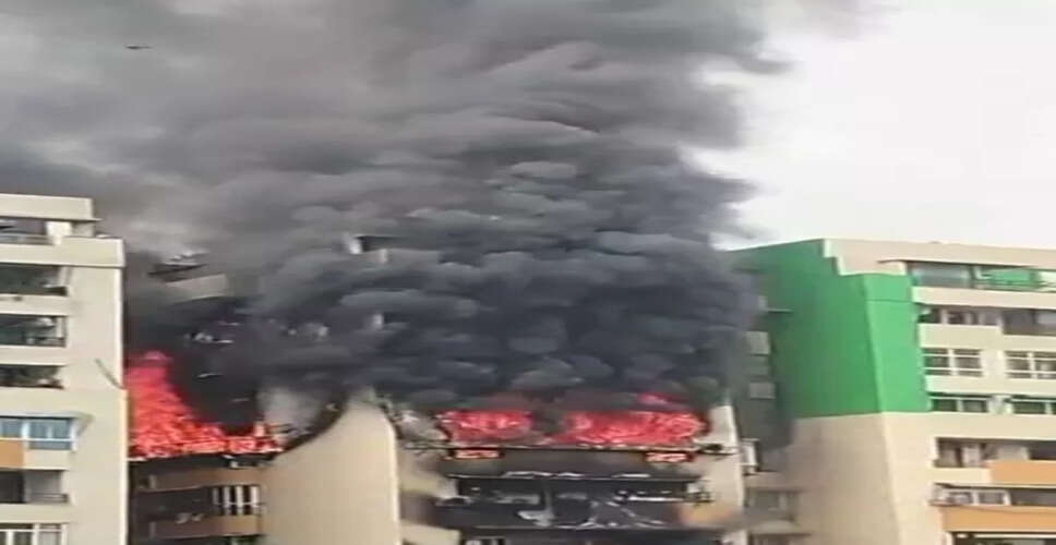 Massive Fire Erupts in Ghaziabad Residential Complex, Eight Flats Damaged