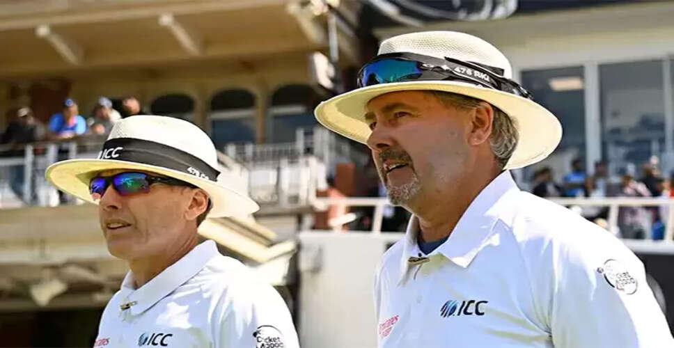 Umpires Announced for World Test Championship Final at Lord's