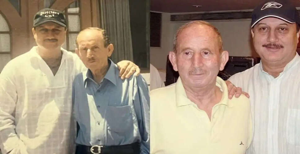 Anupam Kher Celebrates 64th Birthday with a Unique Tribute to His Late Father